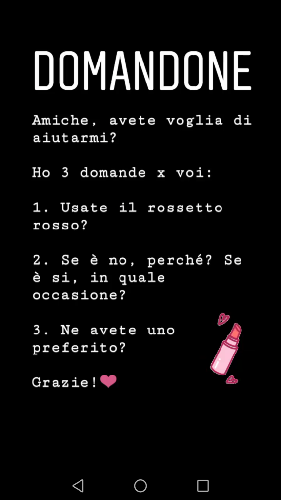 Rossetto Rosso Piccolo Manifesto Di Personalita Lavigne It