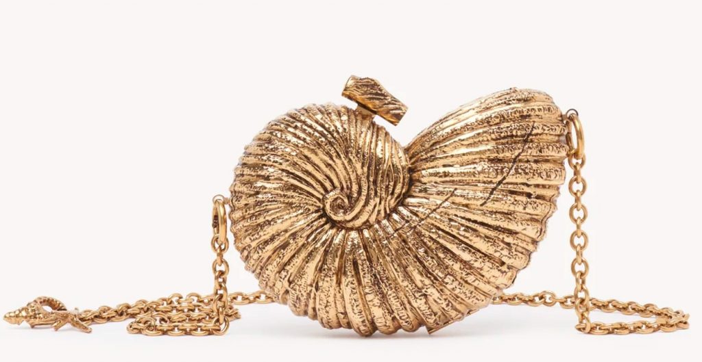 Minaudière Sea Treasures Shell in metallo di Chloè